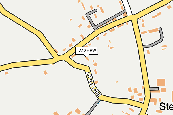 TA12 6BW map - OS OpenMap – Local (Ordnance Survey)