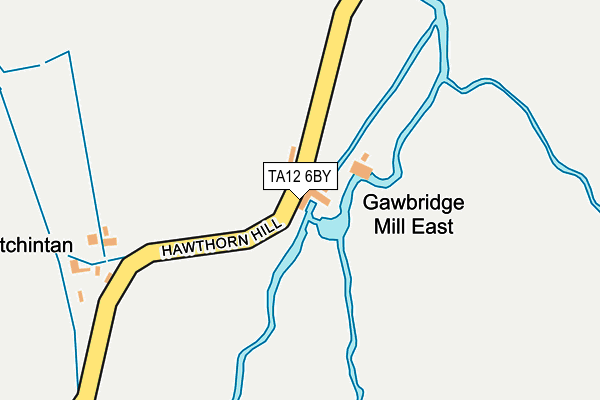 TA12 6BY map - OS OpenMap – Local (Ordnance Survey)