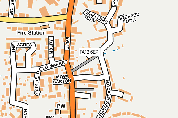 TA12 6EP map - OS OpenMap – Local (Ordnance Survey)