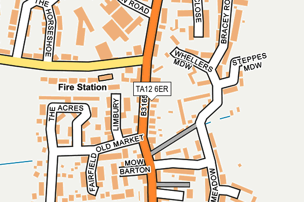 TA12 6ER map - OS OpenMap – Local (Ordnance Survey)