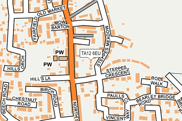 TA12 6EU map - OS OpenMap – Local (Ordnance Survey)