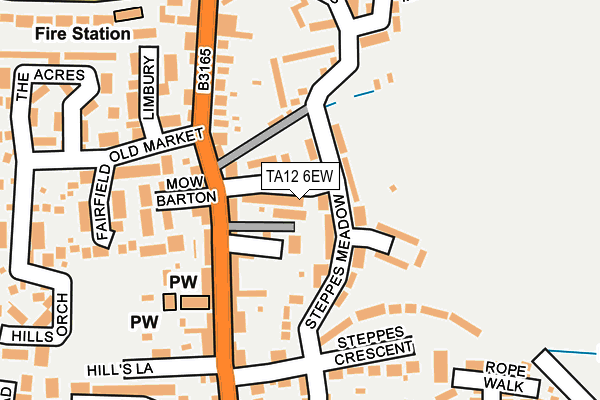 TA12 6EW map - OS OpenMap – Local (Ordnance Survey)