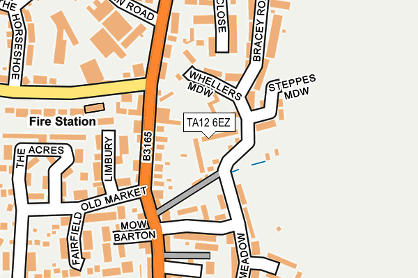 TA12 6EZ map - OS OpenMap – Local (Ordnance Survey)