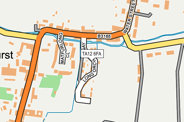 TA12 6FA map - OS OpenMap – Local (Ordnance Survey)