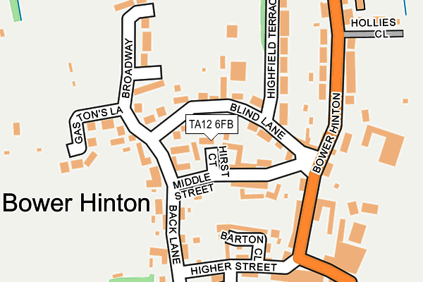 TA12 6FB map - OS OpenMap – Local (Ordnance Survey)