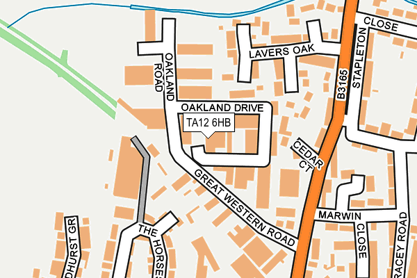 TA12 6HB map - OS OpenMap – Local (Ordnance Survey)