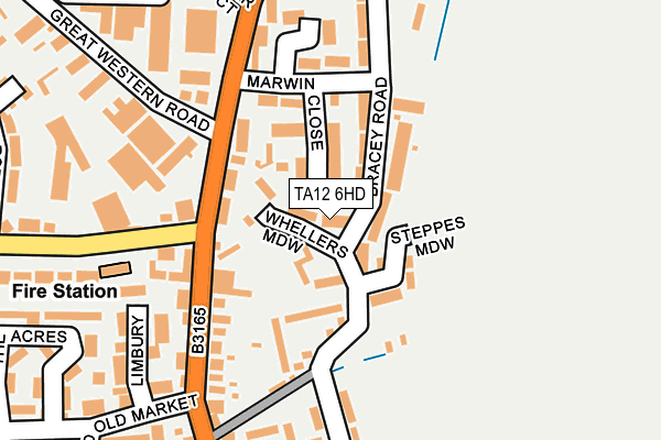 TA12 6HD map - OS OpenMap – Local (Ordnance Survey)