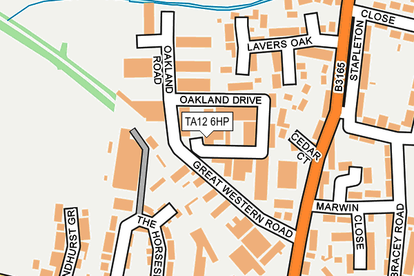 TA12 6HP map - OS OpenMap – Local (Ordnance Survey)