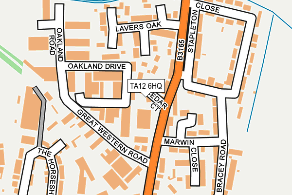 TA12 6HQ map - OS OpenMap – Local (Ordnance Survey)