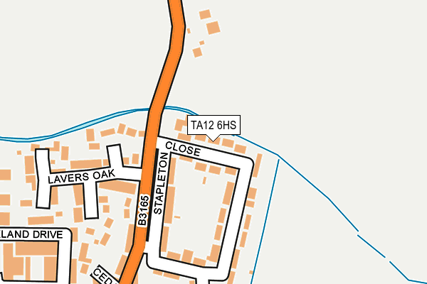 TA12 6HS map - OS OpenMap – Local (Ordnance Survey)