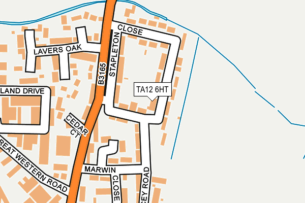 TA12 6HT map - OS OpenMap – Local (Ordnance Survey)
