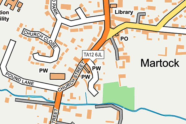 TA12 6JL map - OS OpenMap – Local (Ordnance Survey)