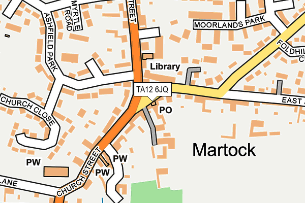 Map of MARTOCK LIMITED at local scale