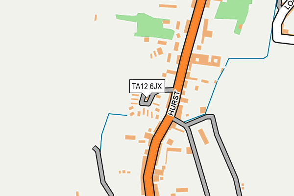 TA12 6JX map - OS OpenMap – Local (Ordnance Survey)