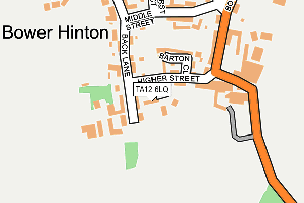 TA12 6LQ map - OS OpenMap – Local (Ordnance Survey)