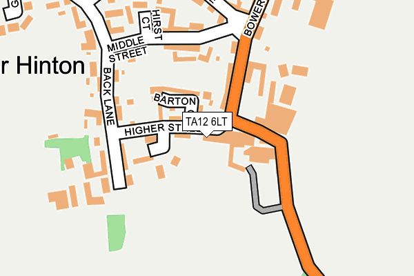 TA12 6LT map - OS OpenMap – Local (Ordnance Survey)