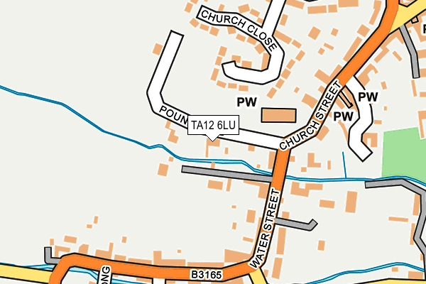 TA12 6LU map - OS OpenMap – Local (Ordnance Survey)