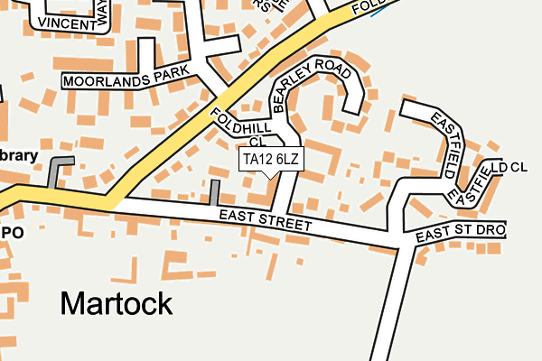 TA12 6LZ map - OS OpenMap – Local (Ordnance Survey)