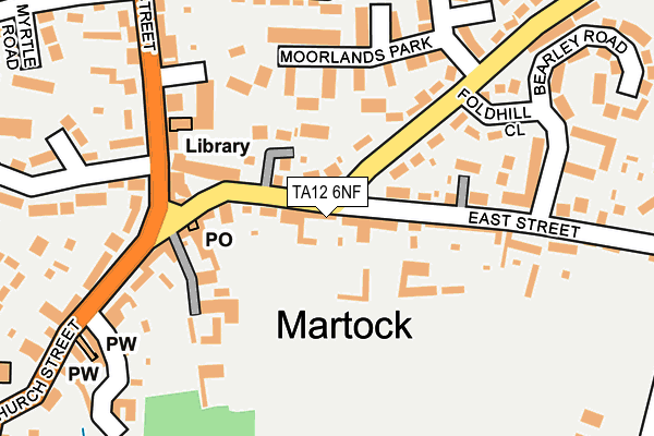 TA12 6NF map - OS OpenMap – Local (Ordnance Survey)