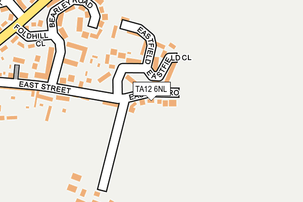 TA12 6NL map - OS OpenMap – Local (Ordnance Survey)