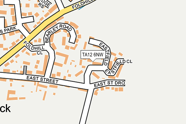 TA12 6NW map - OS OpenMap – Local (Ordnance Survey)