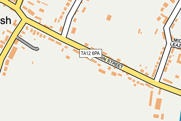 TA12 6PA map - OS OpenMap – Local (Ordnance Survey)