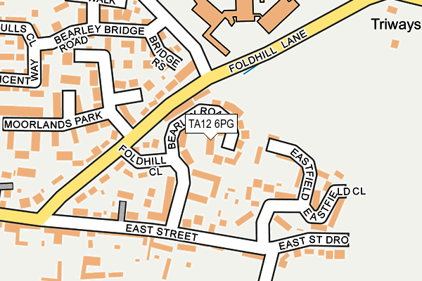 TA12 6PG map - OS OpenMap – Local (Ordnance Survey)