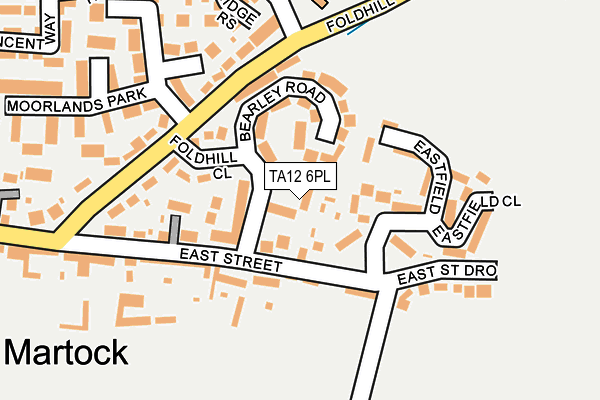 TA12 6PL map - OS OpenMap – Local (Ordnance Survey)