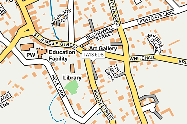 TA13 5DS map - OS OpenMap – Local (Ordnance Survey)