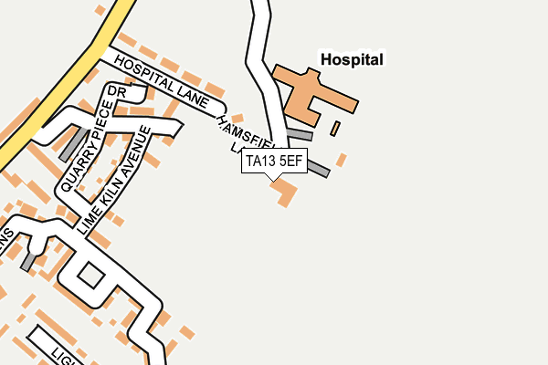 TA13 5EF map - OS OpenMap – Local (Ordnance Survey)