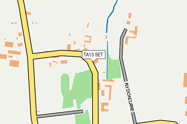 TA13 5ET map - OS OpenMap – Local (Ordnance Survey)