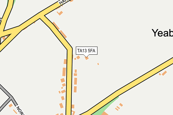 TA13 5FA map - OS OpenMap – Local (Ordnance Survey)