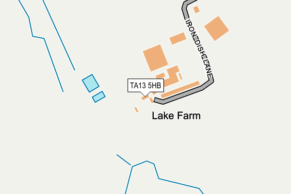 TA13 5HB map - OS OpenMap – Local (Ordnance Survey)