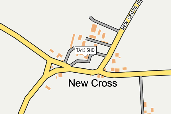 TA13 5HD map - OS OpenMap – Local (Ordnance Survey)