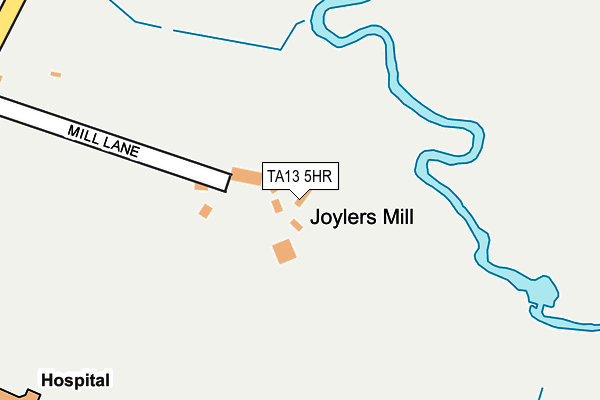 TA13 5HR map - OS OpenMap – Local (Ordnance Survey)