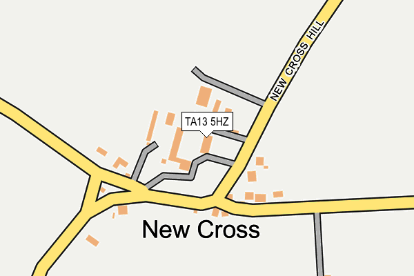 TA13 5HZ map - OS OpenMap – Local (Ordnance Survey)