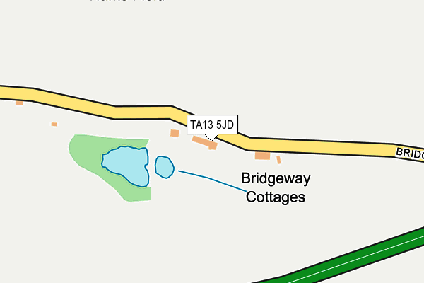 TA13 5JD map - OS OpenMap – Local (Ordnance Survey)
