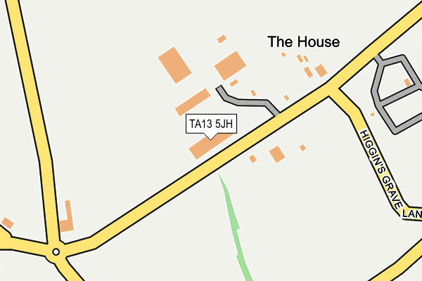 TA13 5JH map - OS OpenMap – Local (Ordnance Survey)