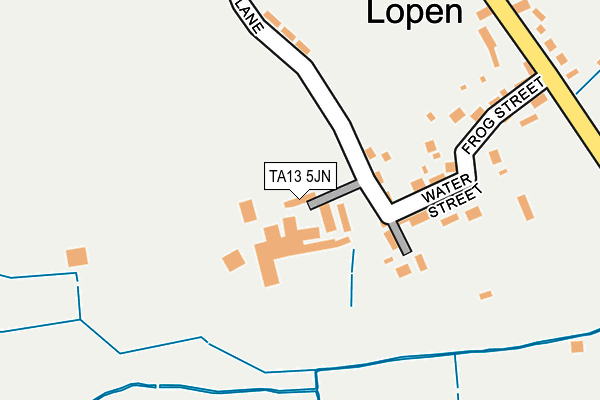 TA13 5JN map - OS OpenMap – Local (Ordnance Survey)