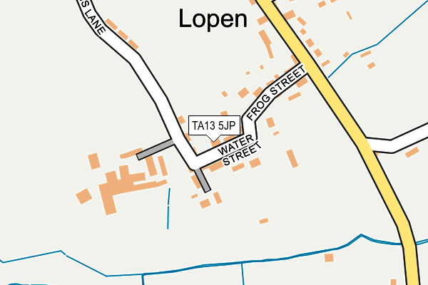 TA13 5JP map - OS OpenMap – Local (Ordnance Survey)