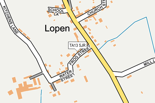 TA13 5JR map - OS OpenMap – Local (Ordnance Survey)