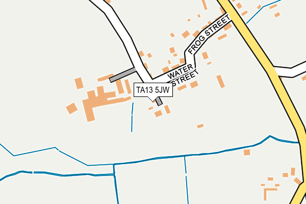 TA13 5JW map - OS OpenMap – Local (Ordnance Survey)