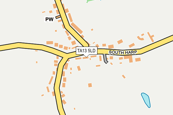 TA13 5LD map - OS OpenMap – Local (Ordnance Survey)