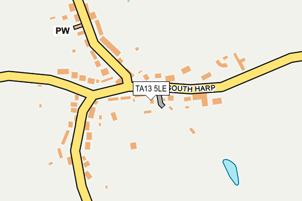 TA13 5LE map - OS OpenMap – Local (Ordnance Survey)