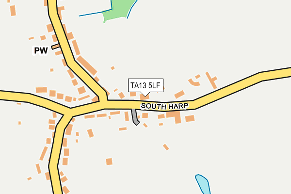 TA13 5LF map - OS OpenMap – Local (Ordnance Survey)