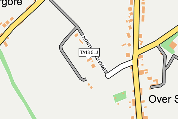 TA13 5LJ map - OS OpenMap – Local (Ordnance Survey)