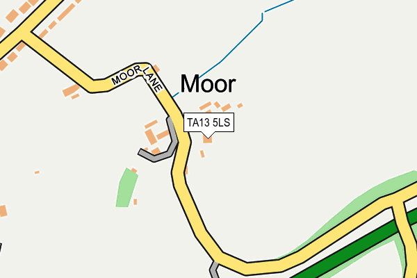 TA13 5LS map - OS OpenMap – Local (Ordnance Survey)