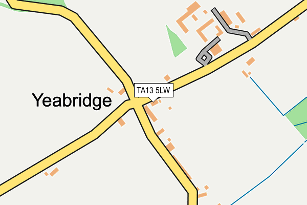 TA13 5LW map - OS OpenMap – Local (Ordnance Survey)