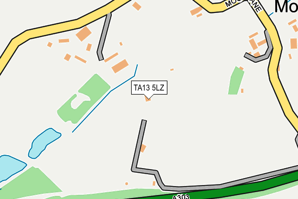 TA13 5LZ map - OS OpenMap – Local (Ordnance Survey)