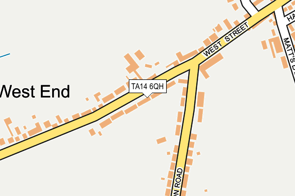 TA14 6QH map - OS OpenMap – Local (Ordnance Survey)